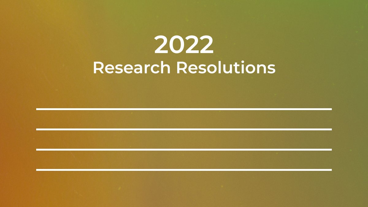 ResearchGate's tweet photo. What achievement were you most proud of in 2021? And what do you want to get done in 2022? Share your #ResearchResolutions with us! https://t.co/PMskokxxIW