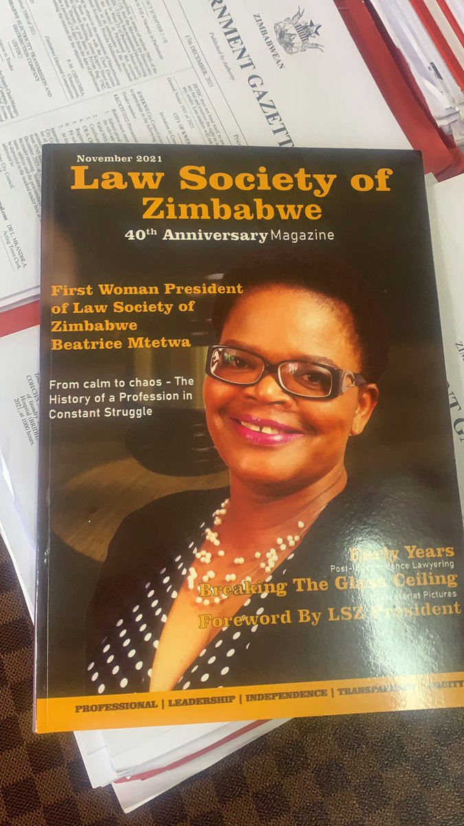 Congratulations to Beatrice Mtetwa. A well deserved accolade! 👏🏼👏🏼👏🏼