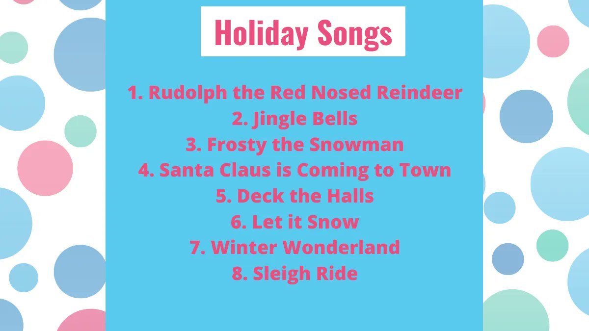 BigBlueCanopy's tweet photo. Check out this list of 8 fun holiday songs to sing with your kiddos! What's your favorite? https://t.co/6jWbiyKiDd #holidaysongs #pediatrictherapy https://t.co/vmTWNcrmAc