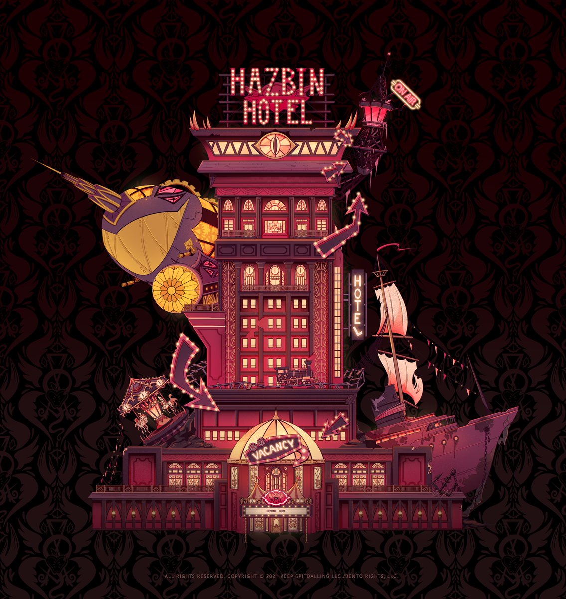 2024年秋冬新作 HASBIN HOTEL Hotel （Hazbin 1点 トランプ ハズビンホテル トランプ