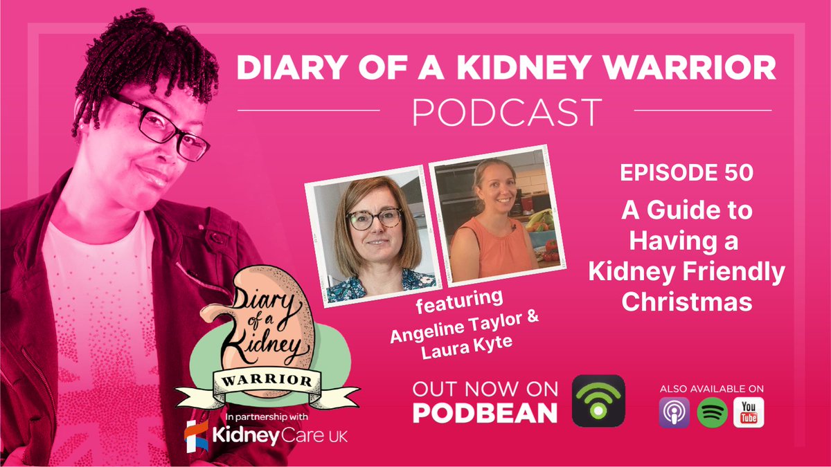 <a href="/uhbtrust/">University Hospitals Birmingham</a> Listen to the new #diaryofakidneywarrior #podcast feat #Renal #Dieticians: @angelin16541902 &amp; <a href="/ExmouthRd/">Laura Kyte RD</a> who share tips &amp; suggestions of #kidneyfriendly foods &amp; drinks to enjoy over the #Christmas period
#renaldiet  #CKD #kidneydisease 

canva.com/design/DAEzDWT…