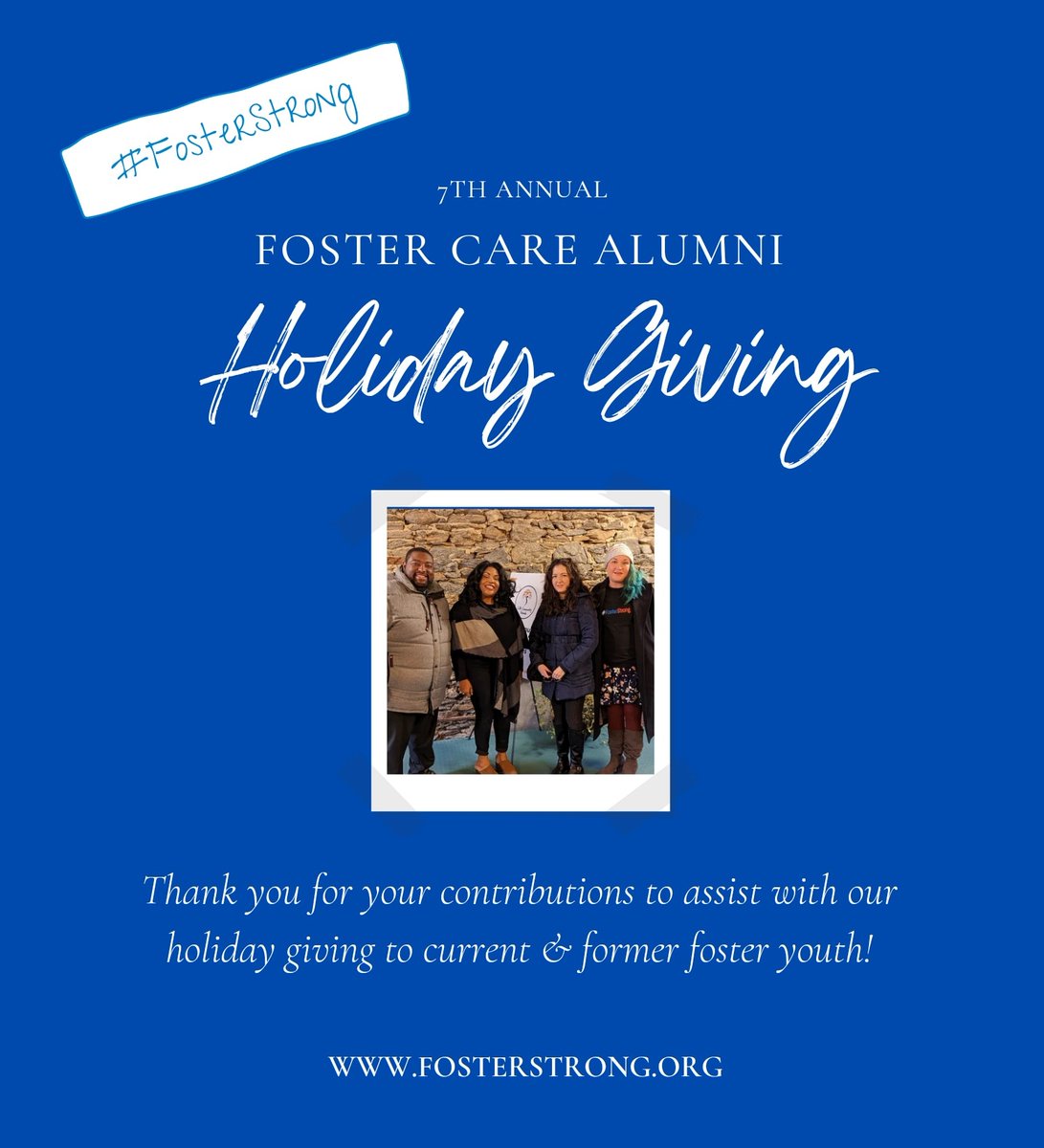Many thanks to our partners at @TheBabyBureau for contributing baby essentials & @forgoodnesscakesphilly for tasty treats to accompany gifts we delivered to former students of @community_cb! 
#FosterStrong 💙🎁💙

#holidaygiving #peersupport
#fostercare #fostercarealumni