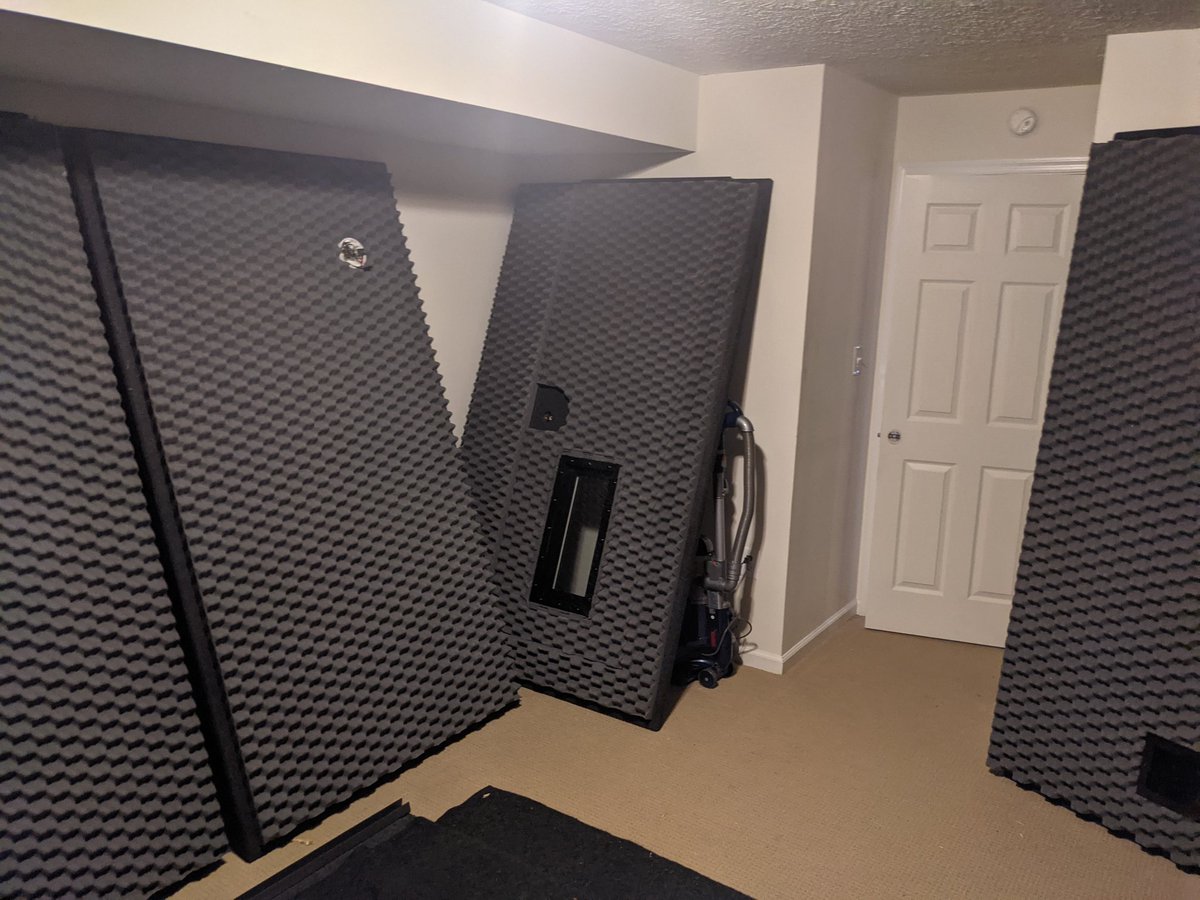 igp's tweet photo. I'm finally coming out of the closet...again.

Thanks to @GKSoundbooth for the booth. Much more space and denser walls than my previous booth.

I'll update you guys as it gets assembled. Audio tests, etc. Taking a break for now... Jesus Christ these walls are heavy lmao https://t.co/t0TzOYSeih