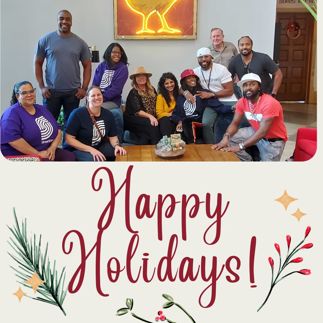shearshare's tweet image. This holiday we are going to continue to do whatever we can to make the lives of people within the beauty and barbering industry better, busier and more productive. 

#HappyHolidaysFromShearShare #StylistsSupportingStylists