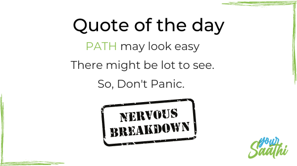 YSaathi's tweet photo. PATH may look easy
There might be lot to see.
So, Don't Panic. 

What's your today Quote.

#MentalHealth
#MentalHealthMatters
#MentalHealthMatters
#Covid19
#quote
#QOTD
#tuesdaymotivations
#tuesdayvibe
#tuesdaythought
#lockdown
#help
#Anxiety
#Path https://t.co/hQtshFVa6f