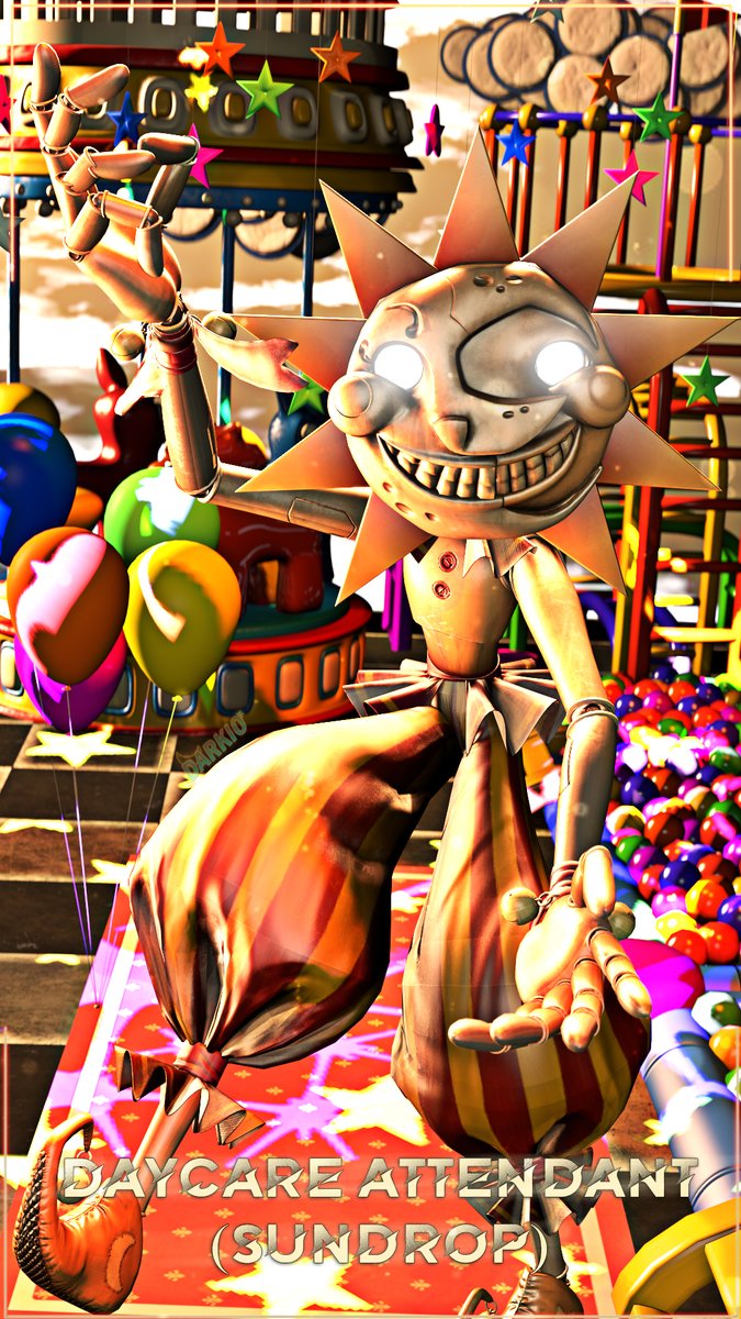 FNAF 2020, Concept Animatronics Recreated in 3D + Poster.