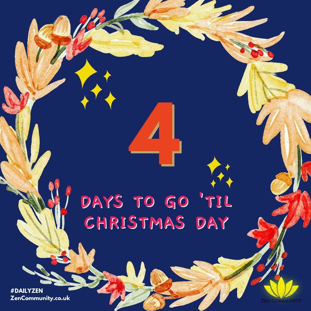 zencommunity_'s tweet photo. ‘4 days to go’. Today is #WinterSolstice - the shortest day and longest night of the year. It’s a perfect time to express gratitude for the past year and set our intentions for the year ahead 💖🙏💕 #newintentions #gratitude #christmas #AdventCalendar #zenchristmas https://t.co/pFgNSBtAfi
