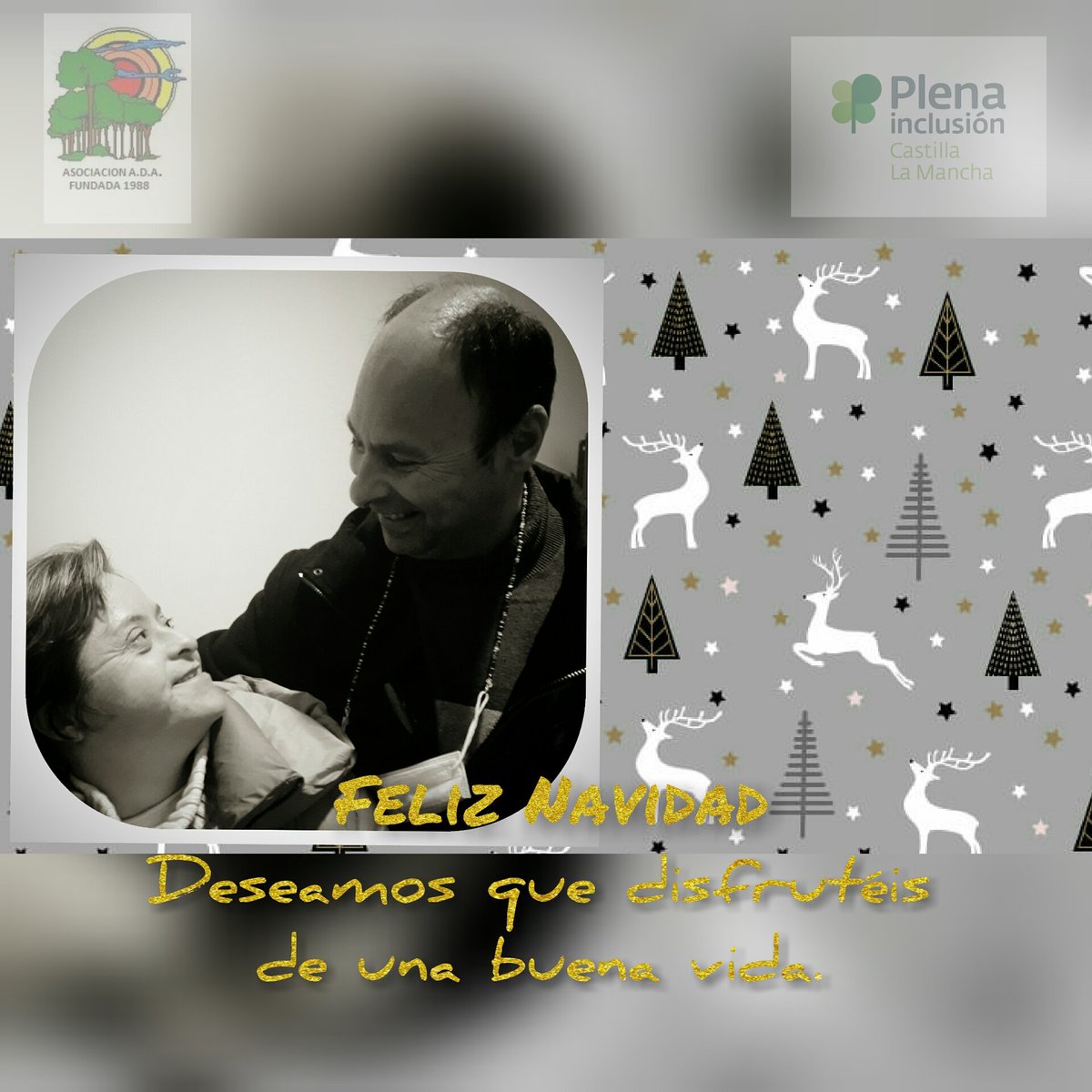ADAAzuqueca's tweet image. Todas las personas que formamos la Asociación  ADA os deseamos unas felices fiestas de Navidad. Cuidaros mucho.🎄🎄😘