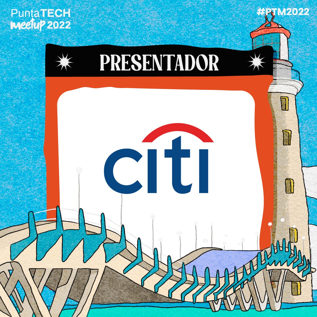 Empezamos a presentar a los tripulantes de este barco. Y si de compañeros de viaje hablamos: es un placer anunciar a <a href="/Citi/">Citi</a>  en su categoría de Presentador de Punta Tech 2022. 
¡Qué lindo va a quedar su stand en el Centro de Convenciones!