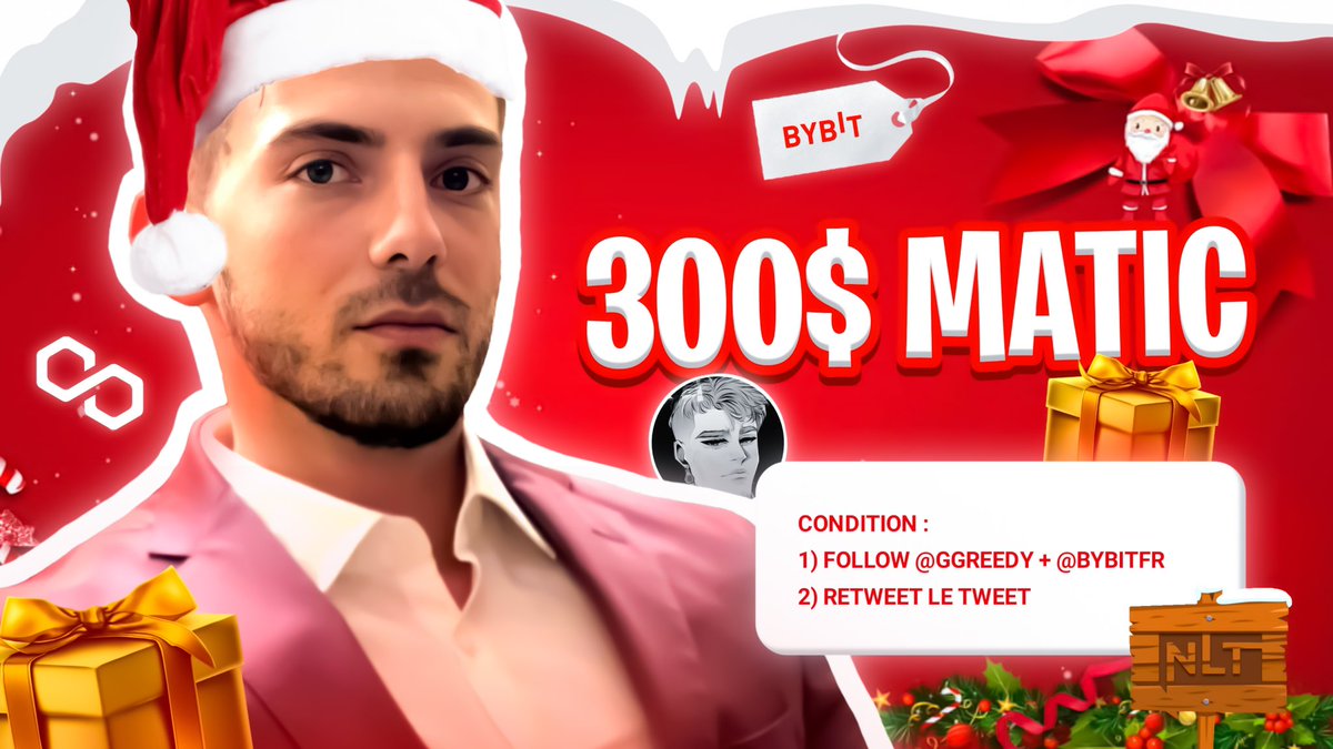 🎅 Calendrier de l’avent J-15🎅

A gagner : 300$ de MATIC
Condition 🎄 :
- Follow @GGreedy_ &amp; <a href="/BybitFr/">Bybit French</a> 
- RT 

TAS : 22/12 17h 🕛
