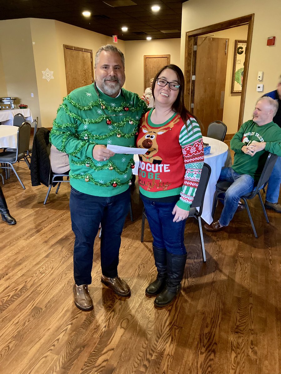 Last Friday, our IBI Team enjoyed a delicious Holiday lunch, complete with an Ugly Christmas Sweater Contest!!! Congrats to the winner, Jenice, our Logistics Coordinator! What a fun way to wrap up the 43rd year of business for Illinois Blower, Inc! Thank you Tyler and Carolena!