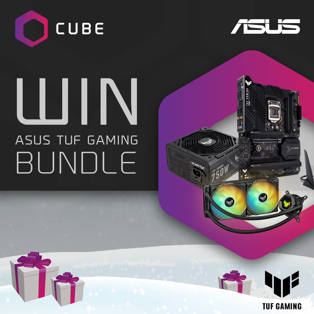 CubePCs's tweet photo. Holiday #giveaway time! 🎉
⁠
Enter to #win this ASUS TUF Gaming bundle including a Cooler, Power Supply &amp; Wi-Fi Motherboard!
⁠
How to enter 👇⁠
◾ Like this post⁠
◾ Follow us and @asusuk⁠
◾ Tell us another part you would add to start the ultimate gaming PC build

T&amp;C Apply https://t.co/NPnV5jJCXT