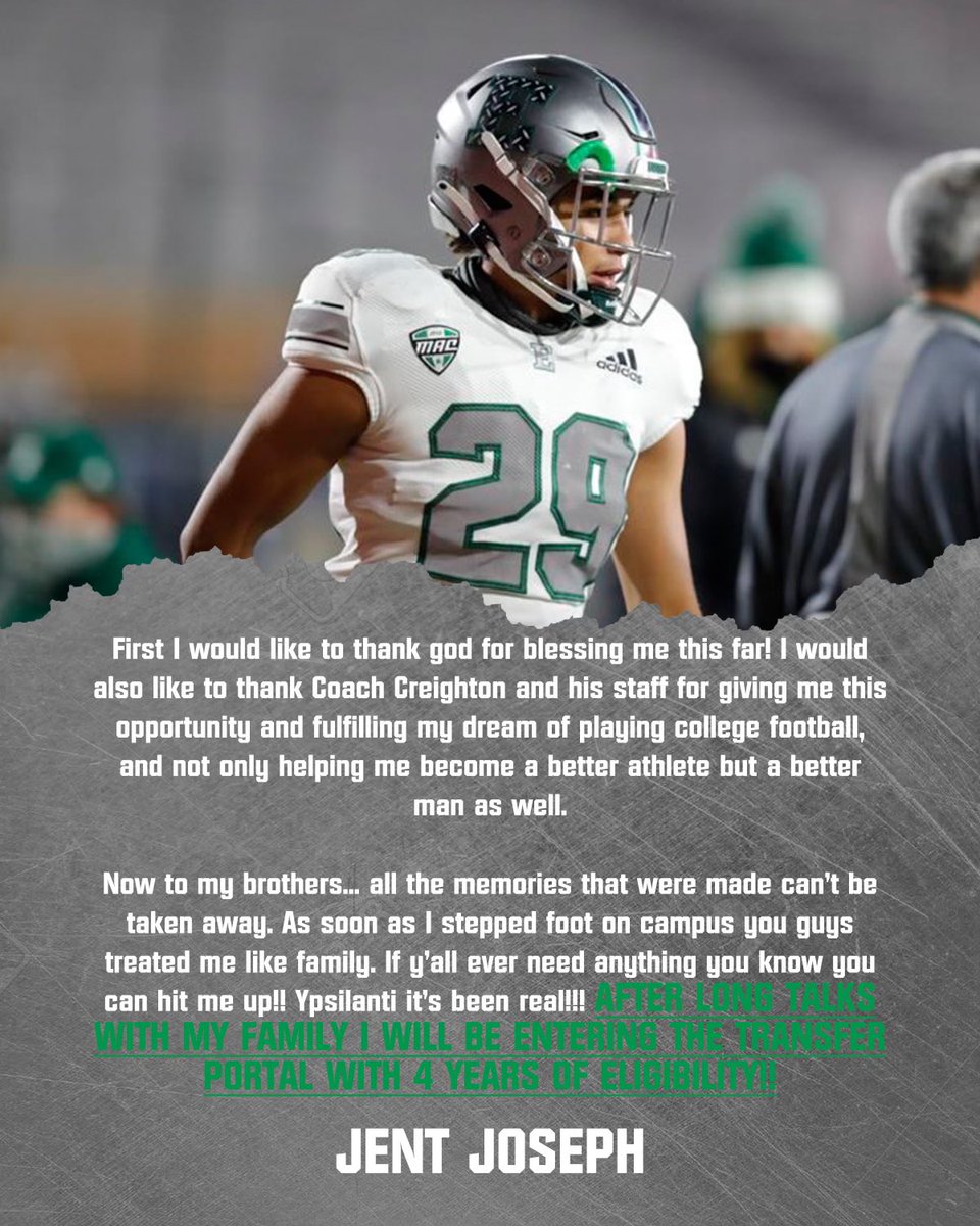 jent_joseph's tweet image. Eastern Michigan thanks for everything💚 my recruitment is 100% open!!