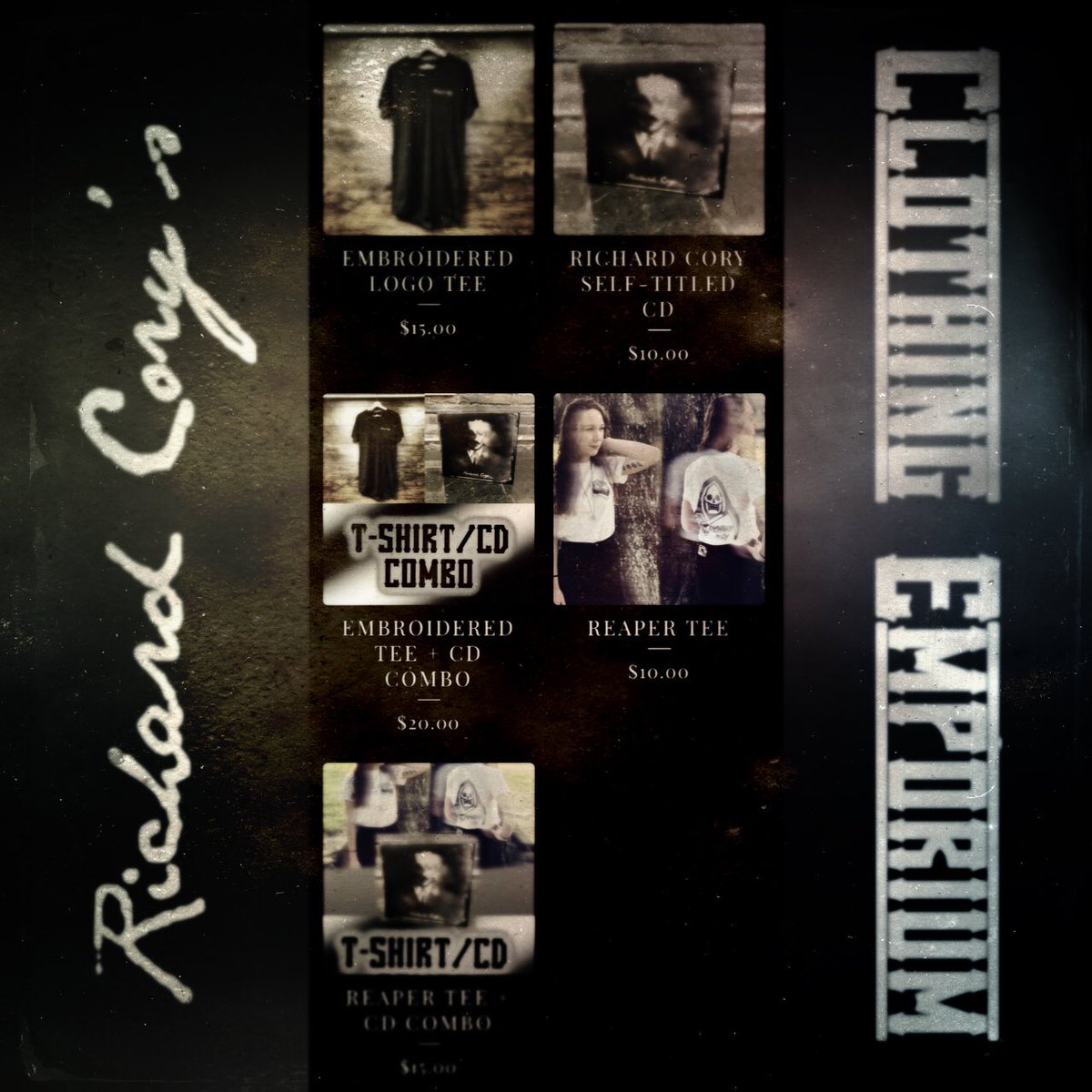 We still have some physical CD’s of the album as well as shirts available.

Click the link below to help us make room for more merch to come!

richardcoryband.bigcartel.com

#tampa #posthardcore #southernhardcore #merch #clothing #cd #album #recordcollection #shirts