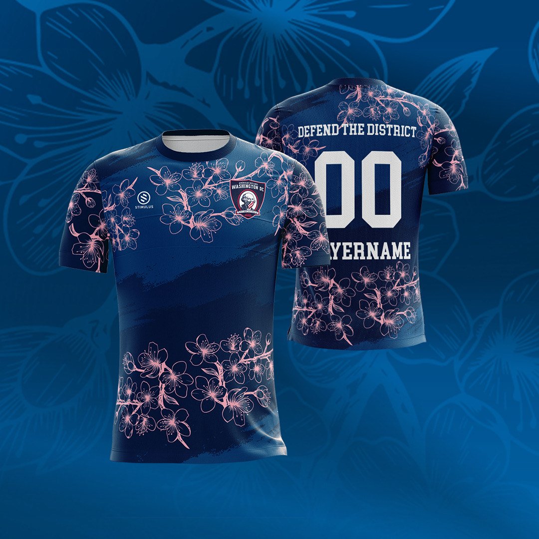 We promised more heat and today we are excited to share the second of our 2 jerseys. This one features cherry blossoms which we felt were an integral part of DC.  Please note the final version will have numbers on the front. Thanks to @info_stimulus 

@AmericanOutlaws #Ao https://t.co/FSjGH26i1m