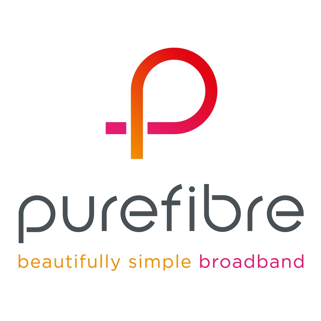 90rightangle's tweet photo. Pure and Simple... Brand design for Purefibre Broadband.⁠ https://t.co/EYWBydlmZB