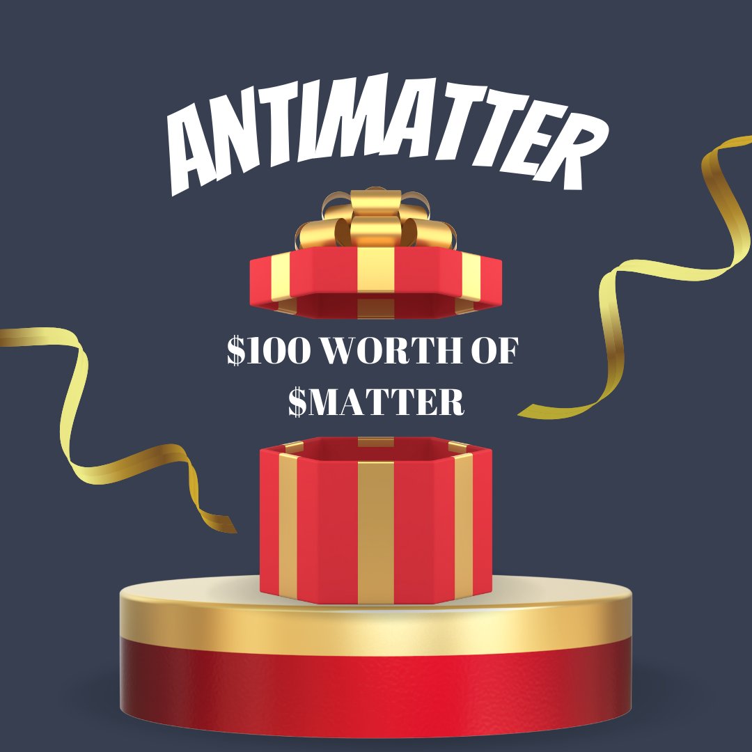 Economics Design (@econsdesign) on Twitter photo Day 1 of our Christmas Giveaway is now live 🥳
Get a chance to win $100 worth of $MATTER + Our E-book worth $80
How to participate:
1. Follow <a href="/EconsDesign/">Economics Design</a> and <a href="/antimatterdefi/">AntiMatter (old handle)</a>
2. Retweet and Like this post
T&C Apply.
#Giveaway #CryptoGiveaway #ChristmasGiveaway #EDxmas21 Day 1 of our Christmas Giveaway is now live 🥳
Get a chance to win $100 worth of $MATTER + Our E-book worth $80
How to participate:
1. Follow <a href="/EconsDesign/">Economics Design</a> and <a href="/antimatterdefi/">AntiMatter (old handle)</a>
2. Retweet and Like this post
T&C Apply.
#Giveaway #CryptoGiveaway #ChristmasGiveaway #EDxmas21
