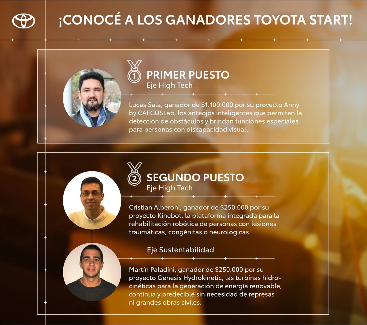 GenesisHydro's tweet photo. Agradecemos a todo el equipo de innovación de @Toyota_Arg por este reconocimiento y por seguir creyendo y apostando en los emprendedores argentinos.
#renovables #hidrocinética https://t.co/VRsFwH4uy2