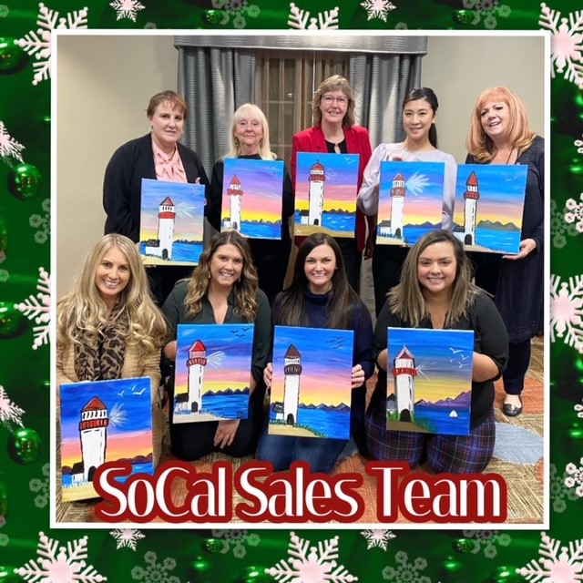 Our Southern California Sales Team celebrated the holidays with Margaritas, Mexican food and our friends at The Paint Sesh Riverside!
