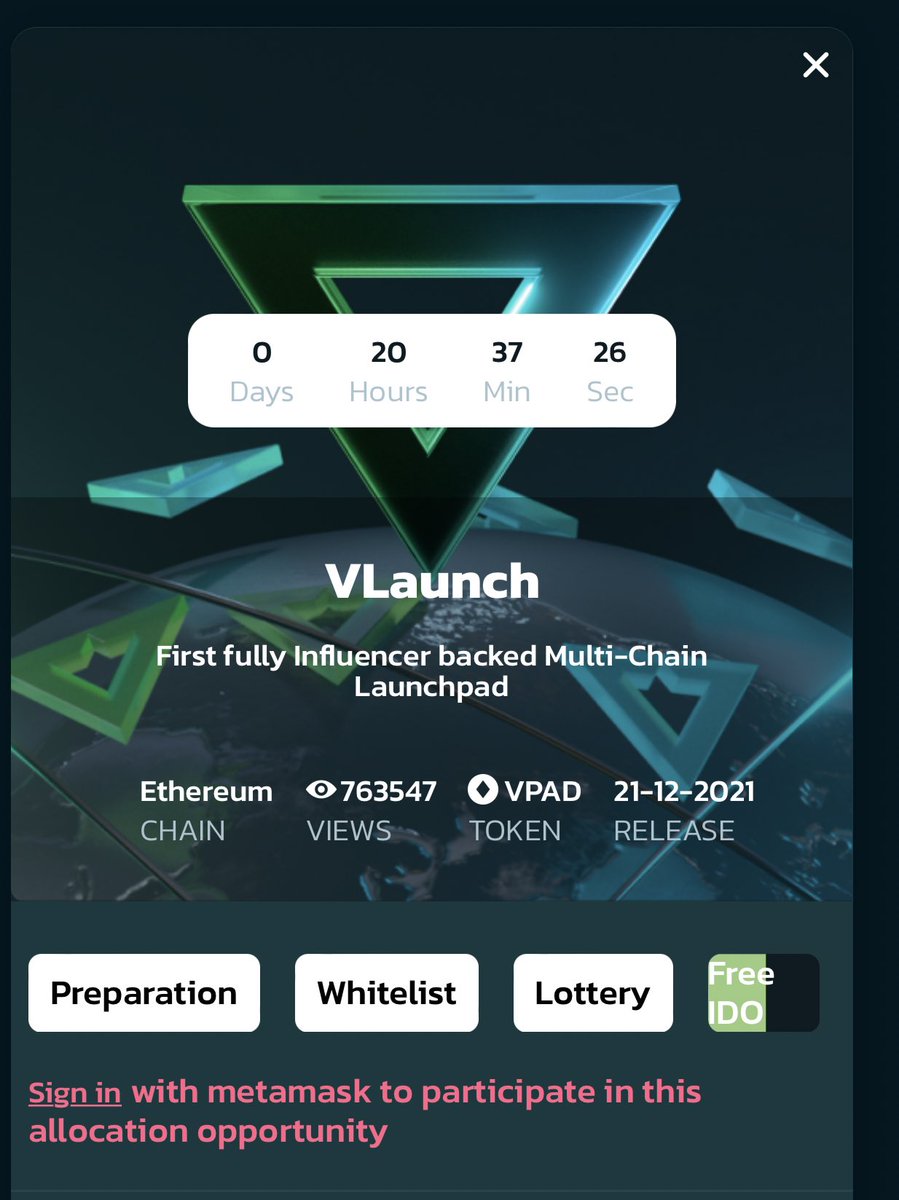 ibcig's tweet photo. In less 20 Hours from now , $VPAD will be launched 🚀 @VLaunchCOM is the first multichain launchpad backed by the most prominent thought leaders in the blockchain space and backed by more than 180 of the top influencers in the industry.

#Vlaunch #VPAD https://t.co/kxwRdp1hTQ