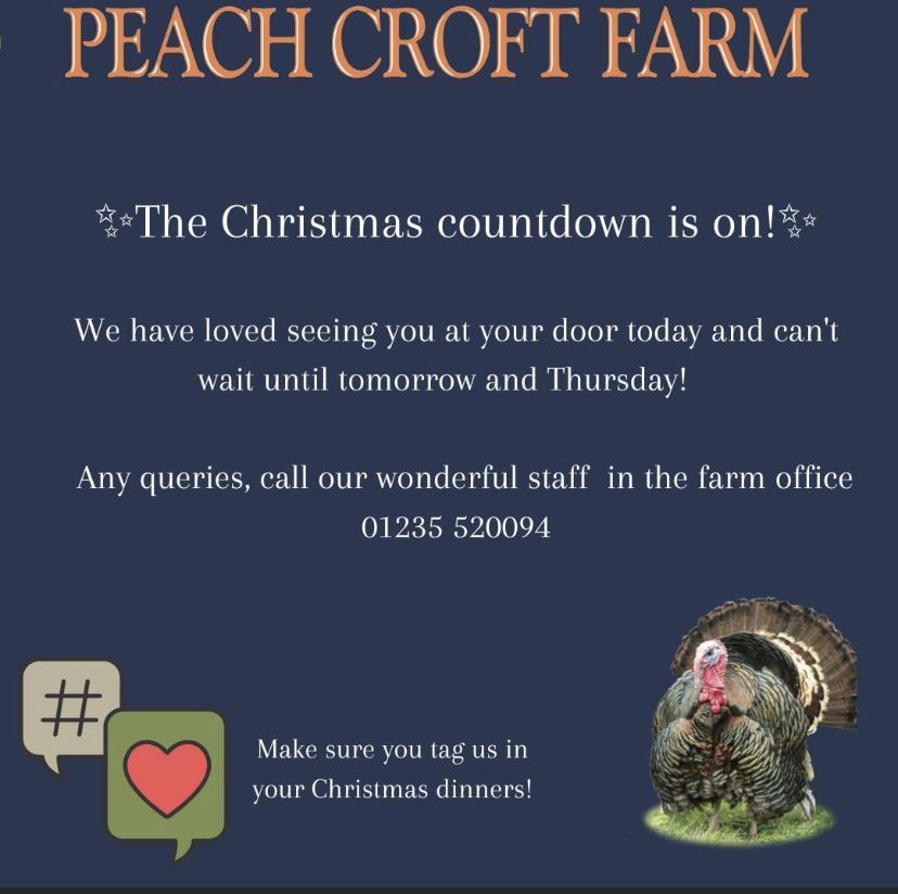 PeachCroftFarm's tweet photo. 🎄DELIVERING CHRISTMAS TO YOUR DOOR🎄 https://t.co/5BkLqcrhmO