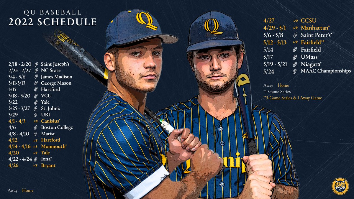 The 2022 season is nearly upon us #BobcatNation!!! ⏳ Our 2022 schedule is complete!! 😼 Four 2021 NCAA Tournament teams and road trips to North Carolina and Virginia highlight our non-conference schedule! 😼⚾️🔜