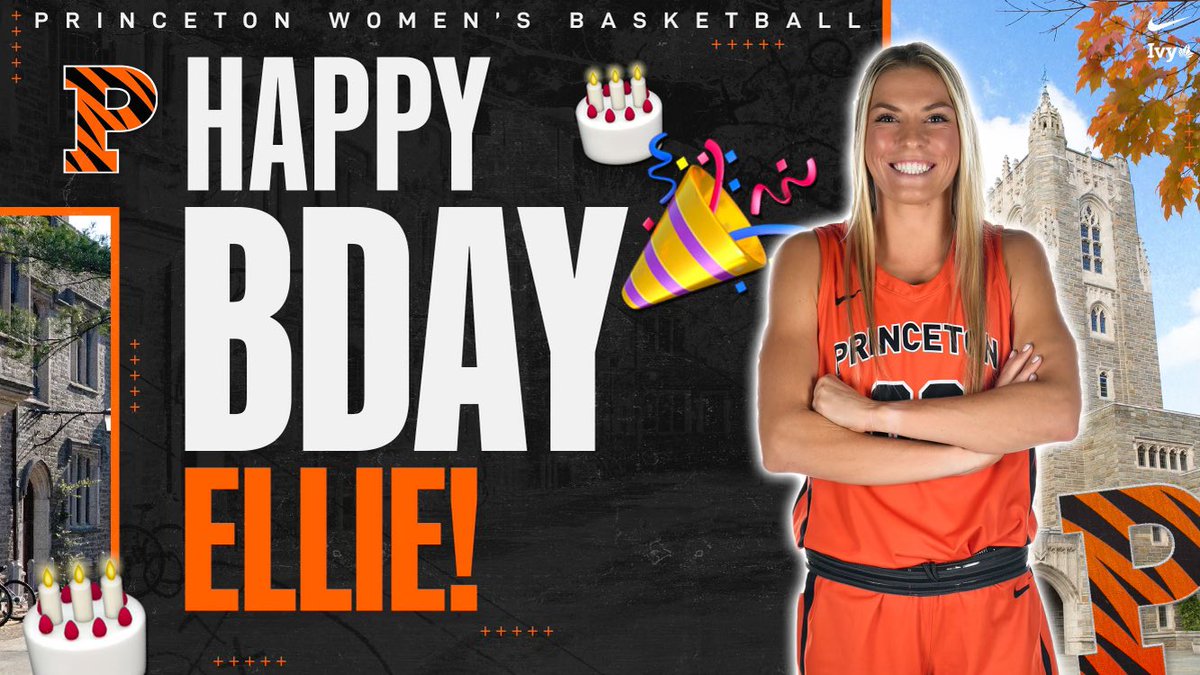 PrincetonWBB's tweet photo. Join us in wishing our #️⃣0️⃣0️⃣ Ellie Mitchell a very happy birthday! 🥳
Excited to celebrate you at practice today! #birthdaybucket #20fun https://t.co/A1Y5jXGP7Z