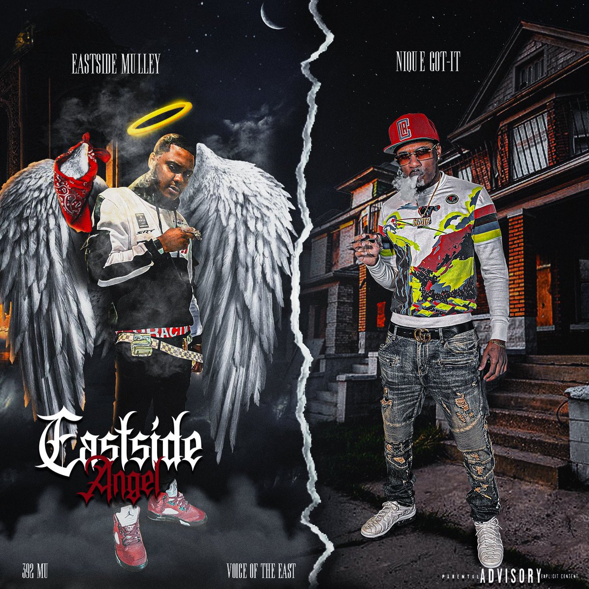 NiqueGot_It's tweet photo. “Eastside Angel” out now‼️ Bro left us, but stayed in spirit. I added a intro and outro to honor him. Go show us some love. We did wat needed to be done 💯 #LL392 @EastsideMulley https://t.co/sNDH8pvfx4
