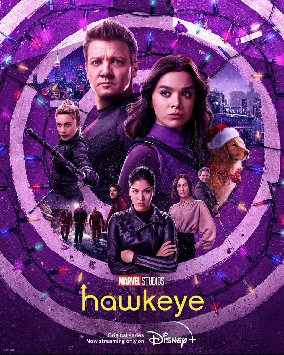 Alfonsoinch's tweet photo. Un nuevo poster de la serie #HawkEye anunciando que mañana es el final de temporada por @disneyplusla ¿Estan preparados? 🎯
#NewsProject #Noticiadeldía #UCM #Marvel #KateBishop #yelenabelova https://t.co/sN58P7R1fx