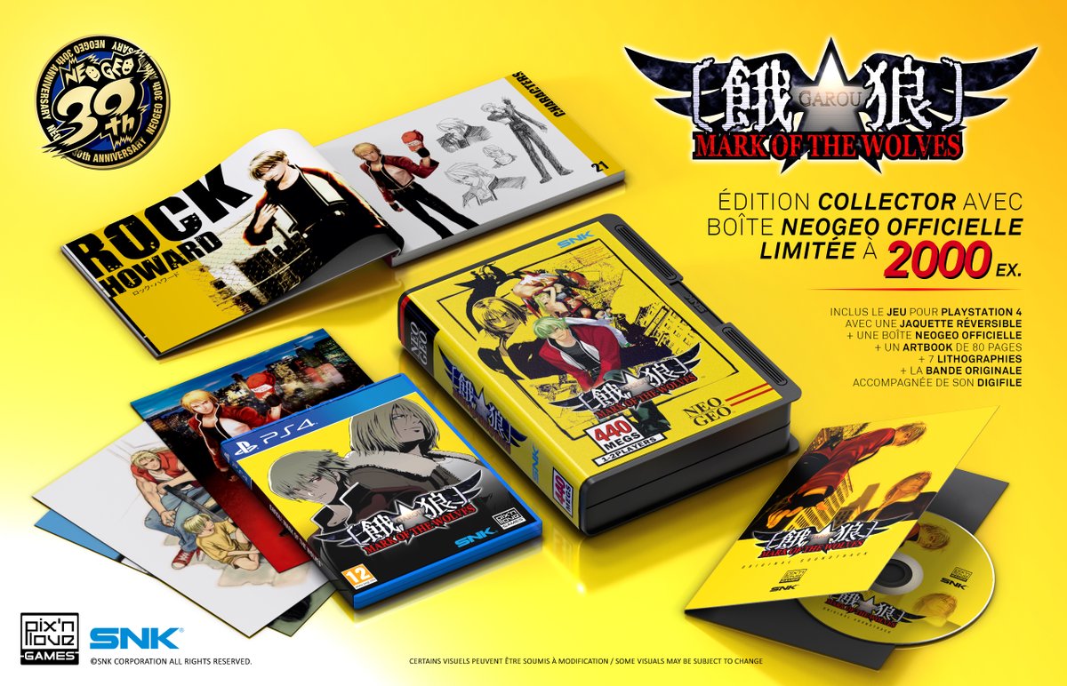 🎅CALENDRIER DE L'AVENT J21🎅

Tentez de remporter un exemplaire du jeu GAROU - MARK OF THE WOLVES dans son édition Collector PS4 ! 🤜💥🤛

Pour jouer : 
🟡 RT
🔵Follow <a href="/Pixnlove/">Editions Pix'n Love</a>

➡️ Tirage au sort demain !