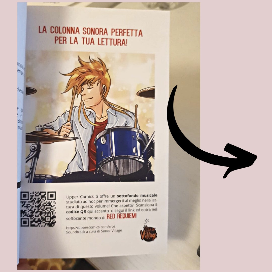UpperComics's tweet photo. 🎧 Ci piace accompagnare i nostri progetti con delle colonne sonore create dai nostri amici di Sonor Village!
👻 Non poteva mancare quella dedicata a #redrequiem !
📌 Potete trovarla sul nostro sito o utilizzando il QR Code. 

✨ Buon ascolto! https://t.co/pDXDxc0DeO