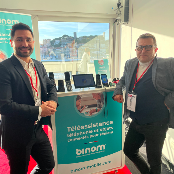 SilverEco_Fr's tweet photo. Être connecté pour être autonome en toute sécurité : #Binom était présent lors de l'édition du Festival #SilverEco 2021 à #Cannes !
#JNCMobile https://t.co/Sj1g8DByQS