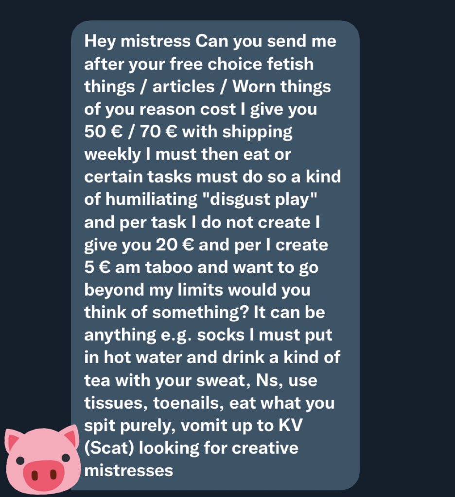 The fact that you think you get to make prices is beyond me. Fucking send or stay sitting from the bleachers 🙄

FINDOM