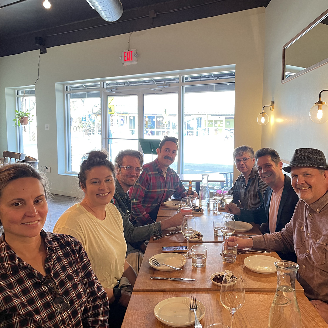 TheSplinterGrp's tweet image. Cheers from Splinter! We (minus our beloved Phil) had a fabulous holiday feast at Tesoro last week. It was absolutely delicious and a treat to be together. Chef David Peretin's Tesoro was listed among the top restaurant openings of '21 by the N&amp;amp;O and we couldn't agree more!