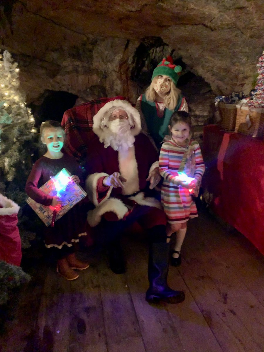 kbaileynqt's tweet photo. We had the most wonderful time visiting Santa at @Kents_Cavern today, the girls absolutely loved it😍 https://t.co/tR02VH9WbW