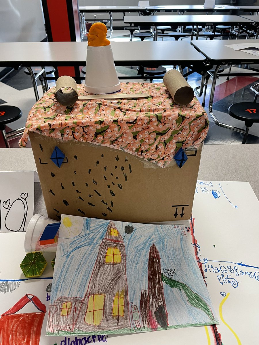 JCopelandMSE's tweet photo. The @MES_Mustangs had fun at STREAM Camp Day 2 becoming architects to build a house for a family. We drew a model of our own home, learned about building materials and their properties, measured the perimeter of our classroom, and built a model of a house! #RCSSTREAM2021 https://t.co/brnznNv7Mq