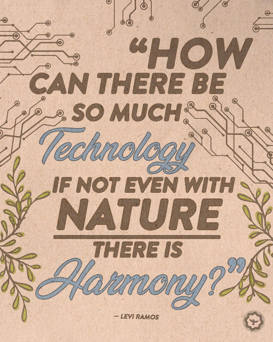 hololevi's tweet photo. “How can there be so much technology
If not even with
Nature there is harmony?” https://t.co/DKeyRC9o5A