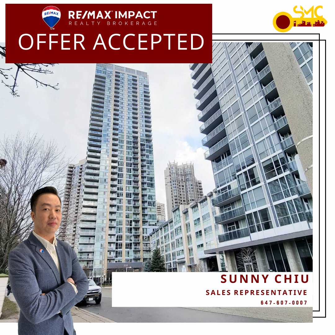 2410-225 Webb Dr, Mississauga OFFER ACCEPTED, 96 Showings ,25 Offers came in and RECORD BREAKING SALE 😍
------------------------------------
𝐒𝐮𝐧𝐧𝐲 𝐂𝐡𝐢𝐮

𝐑𝐄𝐀𝐋𝐓𝐎𝐑 ®

#PeelRealEstate #RecordBreakingSale #TorontoRealtor #SoldOverAsking #SMCHomes #MississaugaRealtor