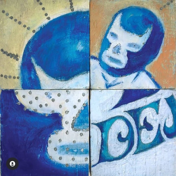 desdela3cuerda's tweet photo. Blue Demon ha sido representado en varias propuestas artísticas, acá una más a cargo de @milchangos 🎨🤼♂️ @BlueDemonjr
.
.
.
#ArteyLuchaLibre #LuchaLibre #Enmascarado #BlueDemon #DemonioAzul #DL3C #Art https://t.co/NBUvTYoSb2