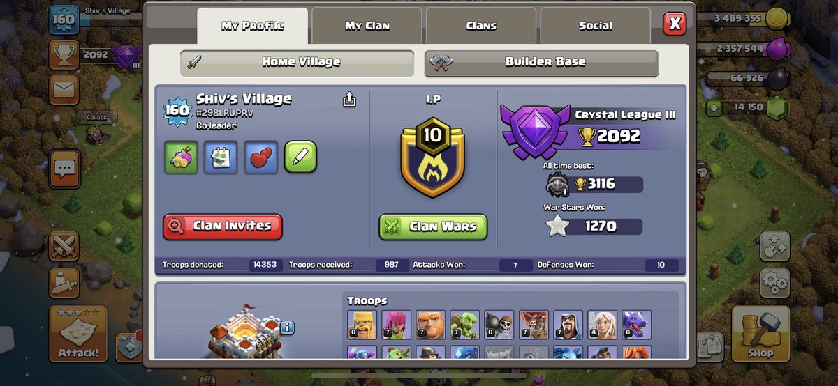 Shiv_Ocean's tweet image. Approaching 15k donations from my alternative account!! Do you have an alternative account in @ClashofClans #ClashOfClans #multipleaccounts