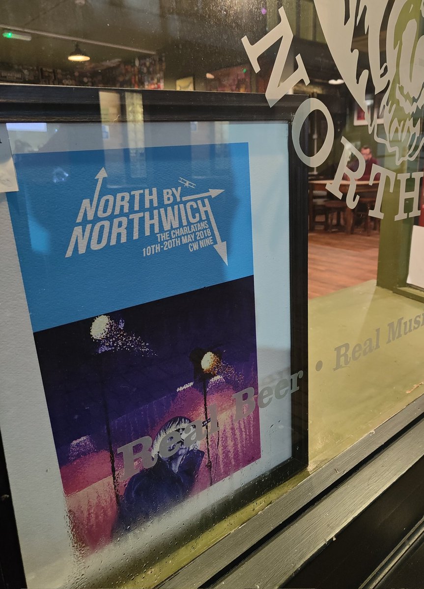 bazley10's tweet photo. Still great to see @thecharlatans #northbynorthwich #CWNINE out & about in town tonight @Tim_Burgess ππΆβοΈ https://t.co/1pXc2TB0AH