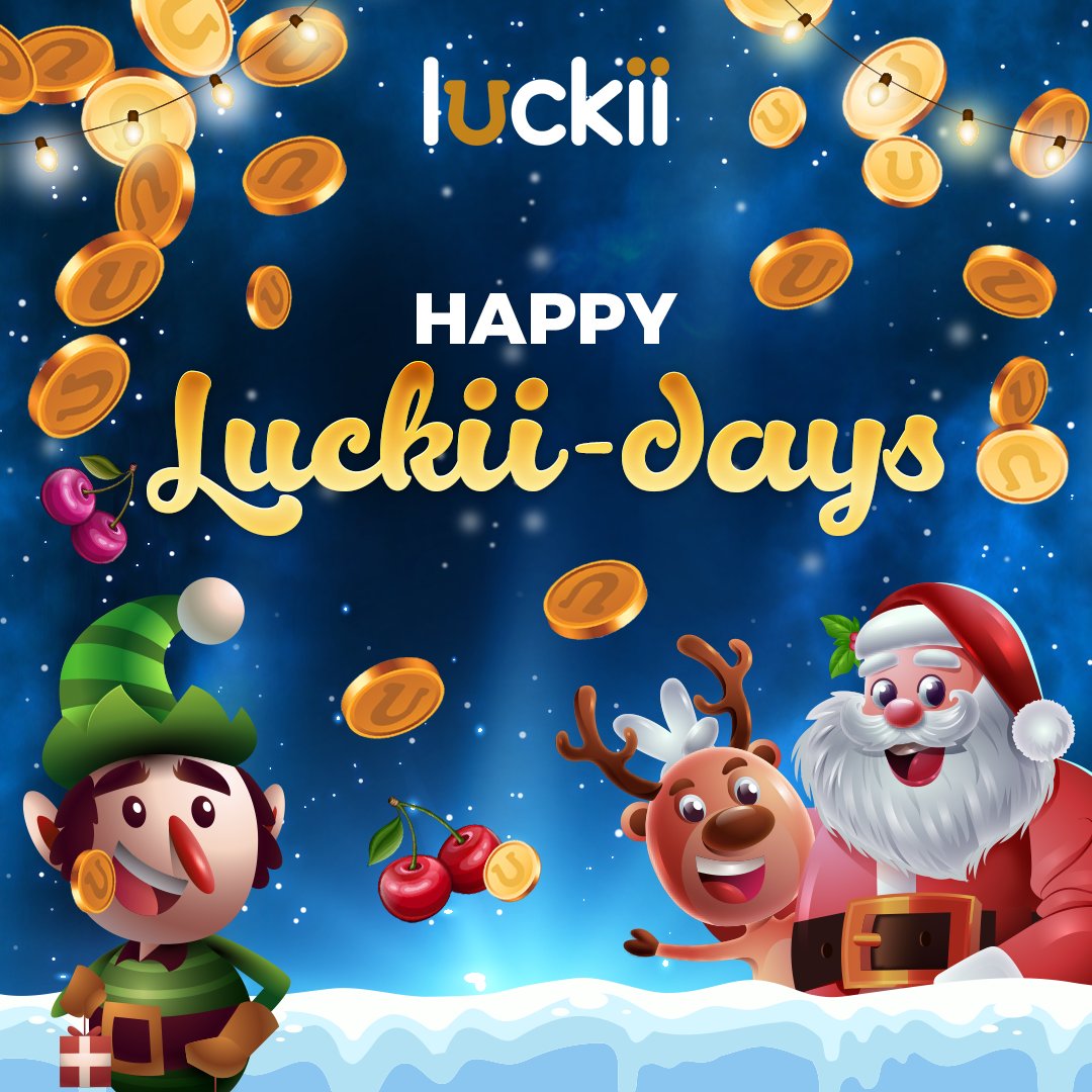 Luckii_Official's tweet photo. 🎅🏼In the spirit of the Holidays, we're celebrating with a surprise 1-Day Luckii-days Bonus Event!⁠
⁠
🙌🏼Go to https://t.co/7HdGvD2Ce2 , enter  Code: LUCKIIDAYS-50DRAW2. Every hour from 10 AM — 10 PM PST tonight, 12/21, we'll draw players at random to win $50 in Luckii credits!⁠ https://t.co/I7lQ7I93np