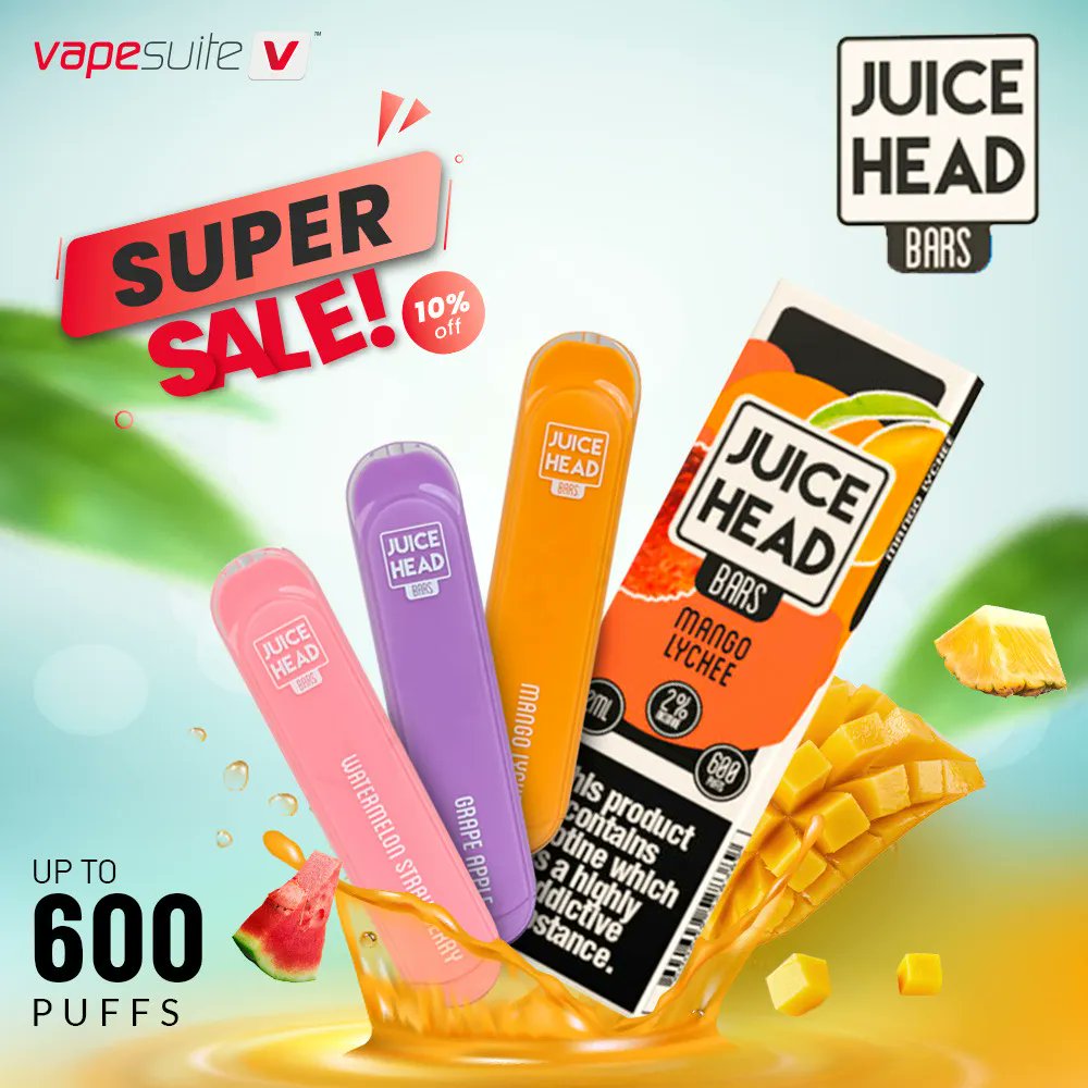 vapesuiteuk's tweet photo. Exclusive offer for the Vapesuite family!! 📣⠀
⠀
Grab this stylish Disposable Pod By Juice Head at 10% discount, so hurry up and fill your carts 🥳🤗⠀
⠀
https://t.co/NRJYJfSs6y

#vapelife #vapesuite #disposablepod https://t.co/Fj8fYxyPbQ