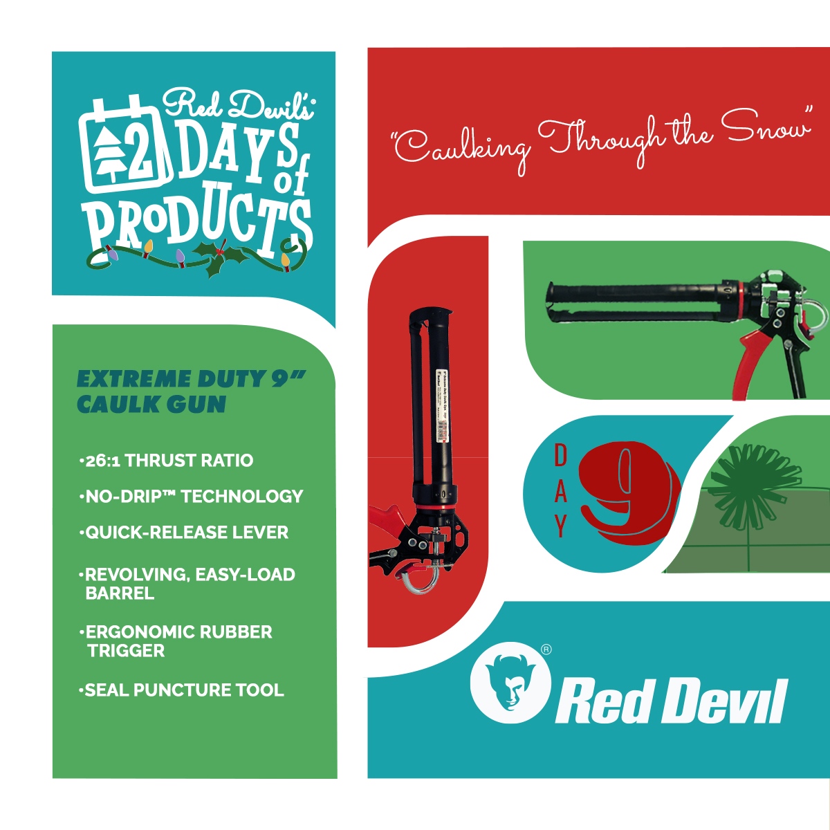 Caulking through the snow with our Extreme Duty 9" Caulk Gun. It's 26:1 thrust ration makes it easier to complete caulk and sealant projects without hand fatigue. 

#caulkgun #sealant # #builder #homeimprovement #proproduct #diyfriendly