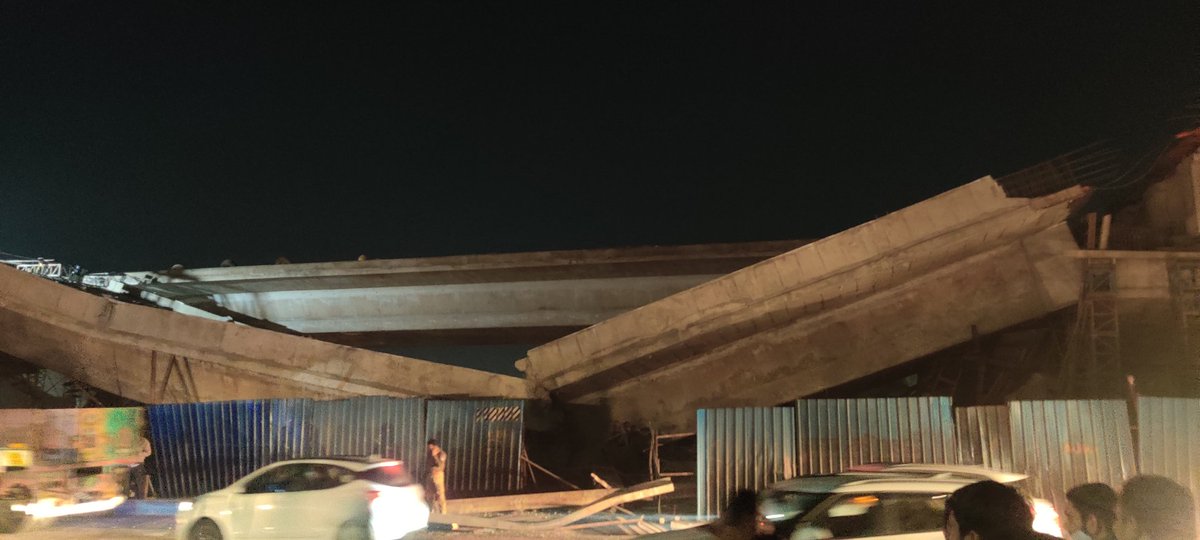 Under construction flyover on SP Ring Road collapses; injury to none reported