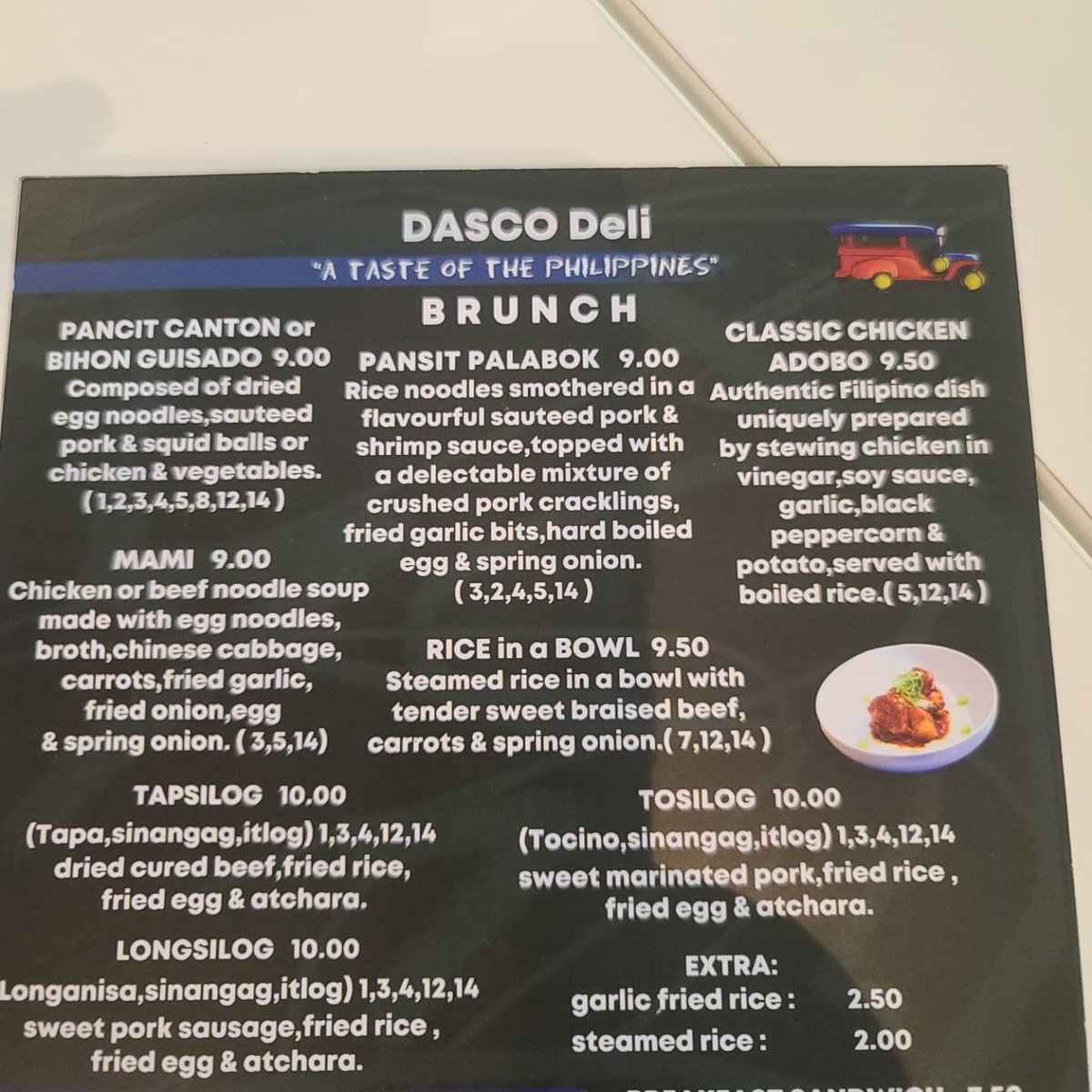 keithpigott (@hecooksalot) on Twitter photo Great lunch today <a href="/DascoDeli/">Dasco DeLi</a> @HighStLim Try it out if you're out doing the last of the Xmas shopping, great Phillipino dishes with plenty of Irish options too. But try the Phillipino dishes. I had the Tapsilog it was delish!! Can't wait to go back and try some more #limerickfood Great lunch today <a href="/DascoDeli/">Dasco DeLi</a> @HighStLim Try it out if you're out doing the last of the Xmas shopping, great Phillipino dishes with plenty of Irish options too. But try the Phillipino dishes. I had the Tapsilog it was delish!! Can't wait to go back and try some more #limerickfood