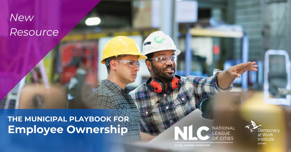 The new Municipal Playbook for Employee Ownership, published with <a href="/leagueofcities/">National League of Cities</a>, has play-by-play steps for local governments to save businesses, create high-quality jobs, and foster small business resilience. Download it now:  bit.ly/MunicipalPlayb…
#OwnershipNow