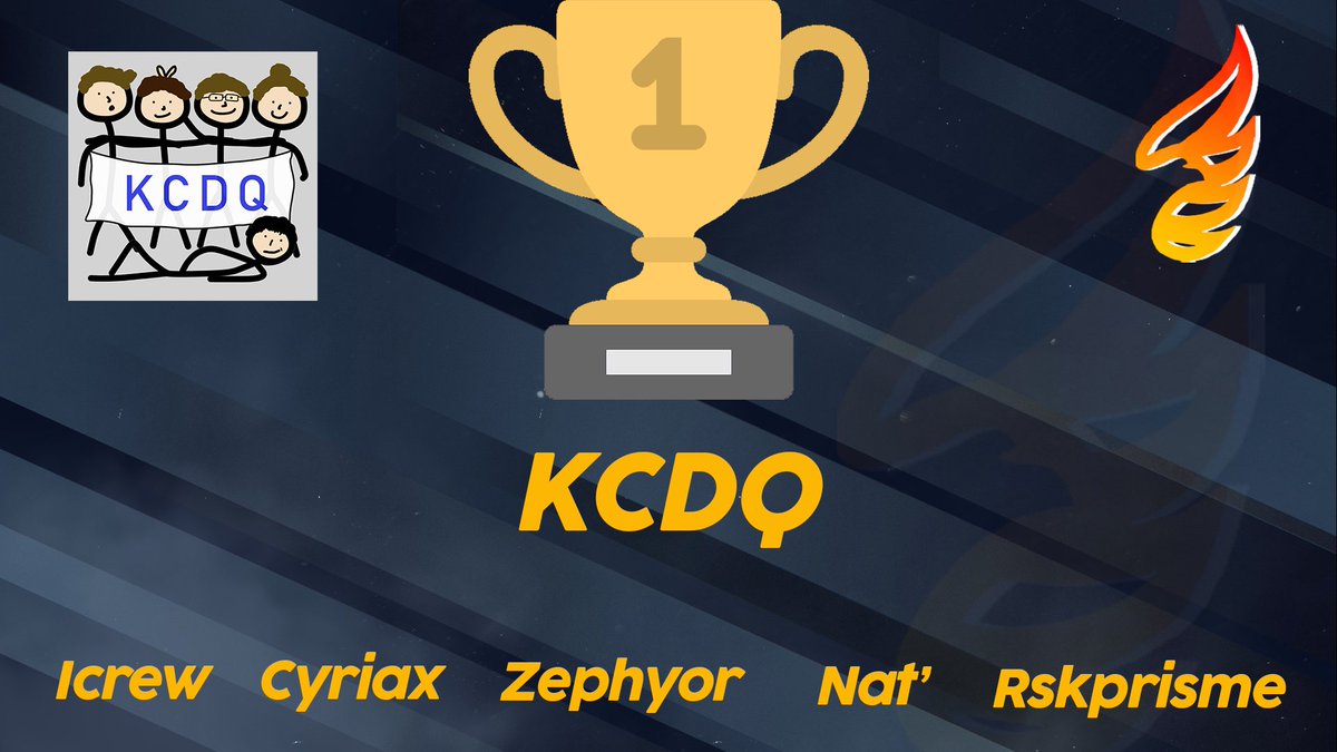 SynexLeague's tweet photo. Félicitation à la team #KCDQ champions des Synex Masters ! https://t.co/YXQEcrHcpi