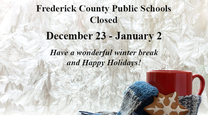 FCPSMaryland's tweet photo. ❄Calendar Reminders❄
Dec 23 - Jan 2: Schools Closed
Winter Break
FCPS Offices Closed: Dec 23-24 and Dec 31.
https://t.co/Q9g0M0TAJA
Schools & Offices will re-open on Monday, January 3, 2022.
Have a wonderful & safe #FCPSWinterBreak! https://t.co/3S0jbLxWae