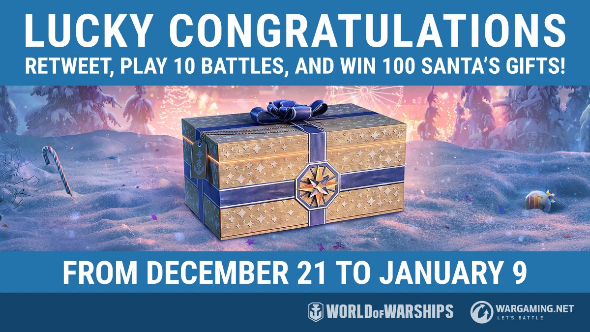 Captains, we have prepared a special holiday event for you! Be sure to follow the steps very carefully.

First read the dedicated article to begin your journey through this event.
NA ➡️ wo.ws/3e9JCJJ
EU ➡️ wo.ws/33F0u9b

Read more 👇